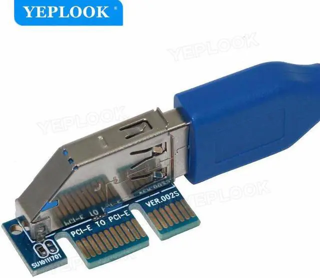 Alt view image 6 of 6 - PCI-E x1 to 4 Port USB3.0 Expansion Card 5.25" Floppy Bay Front Panel with Free 60cm USB3.0 Cable NEC720201 5Gbps for PC Desktop