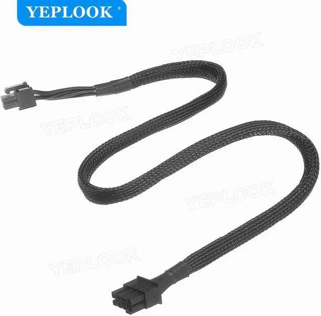 Alt view image 6 of 6 - CPU 8Pin to 8Pin 4+4Pin Modular Power Supply Cable Sleeved 18AWG 65cm For Corsair CX-M Series CX850M CX750M CX600M CX500M CX430M