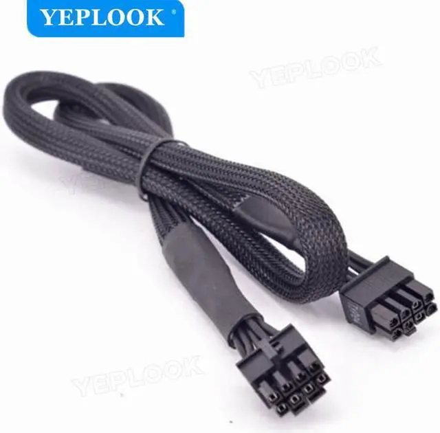 Alt view image 5 of 6 - CPU 8Pin to 8Pin 4+4Pin Modular Power Supply Cable Sleeved 18AWG 65cm For Corsair CX-M Series CX850M CX750M CX600M CX500M CX430M