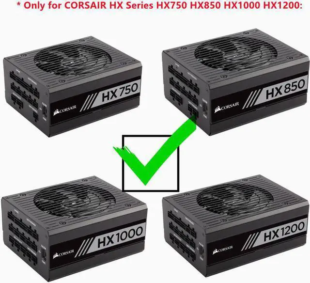 Alt view image 2 of 8 - PCIe 6Pin to 3 SATA 15Pin SSD Power Supply Cable For Corsair HX Series HX750 HX850 HX1000 HX1200 Full Modular Power Supply Unit