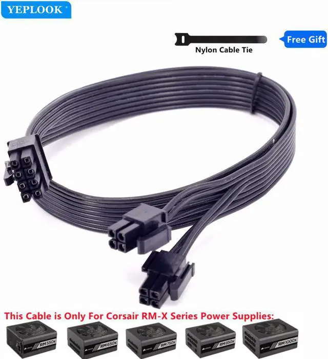 Main image of CPU 8Pin to 8Pin (4+4Pin) Modular Power Supply Cable For Corsair RMx Series Full Modular PSU RM550x RM650x RM750x RM850x RM1000x