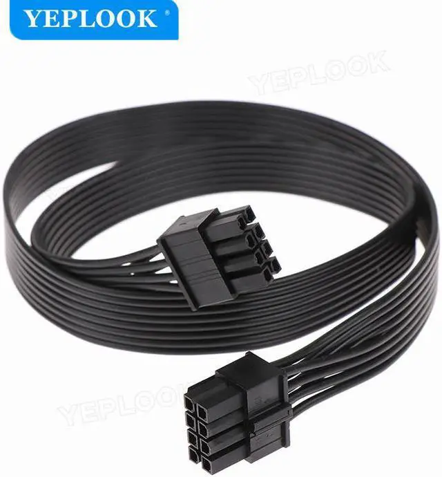 Alt view image 5 of 6 - CPU 8Pin to 8Pin (4+4Pin) Modular Power Supply Cable For Corsair HXi Series Full Modular PSU HX750i HX850i HX1000i HX1200i 18AWG