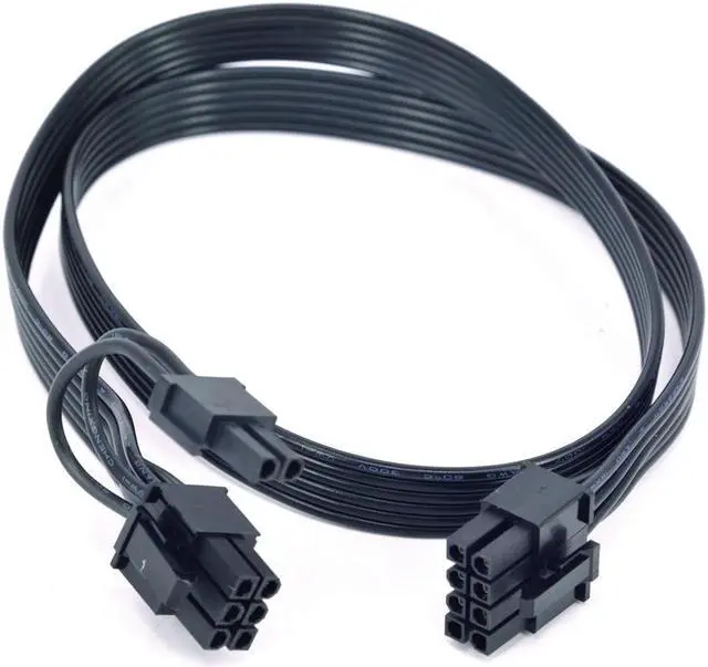 Alt view image 3 of 6 - PCIe 8Pin to 8Pin 6+2Pin GPU Power Supply Cable For Corsair AX760i/AX860i/AX1200i/AX1500i AXi Series Full Modular PSU 18AWG 60CM