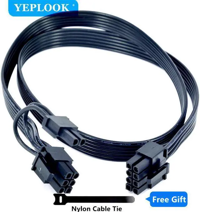 Alt view image 2 of 6 - PCIe 8Pin to 8Pin 6+2Pin GPU Power Supply Cable For Corsair AX760i/AX860i/AX1200i/AX1500i AXi Series Full Modular PSU 18AWG 60CM