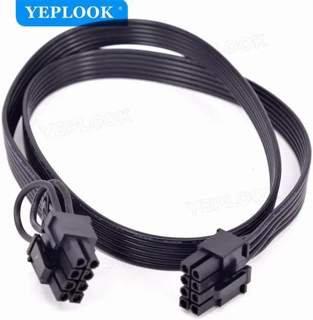 Alt view image 3 of 6 - CPU 8Pin to 8Pin (4+4Pin) Modular Power Supply Cable For Corsair AX760i/AX860i/AX1200i/AX1500i AXi Series Full Modular PSU 60CM