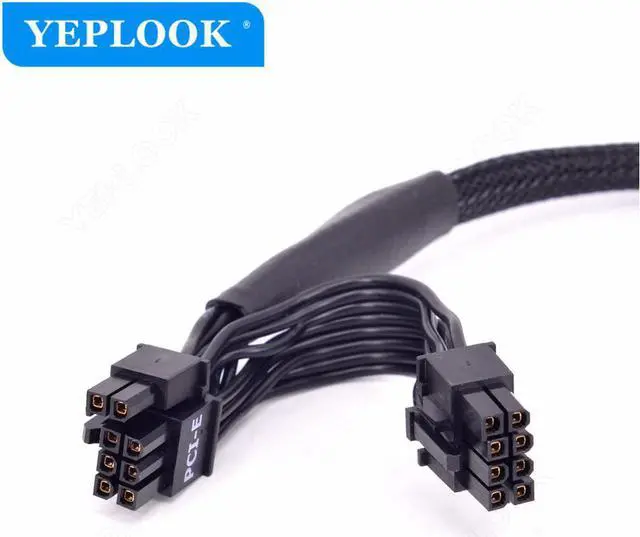 Alt view image 5 of 6 - PCIe 8Pin to Dual 8Pin(6+2Pin) Sleeved PSU Cable For Seasonic X Series SS-1050XM2, SS-1250XM2, SS-650 KM3, SS-750 KM3, SS-850 KM3 Series