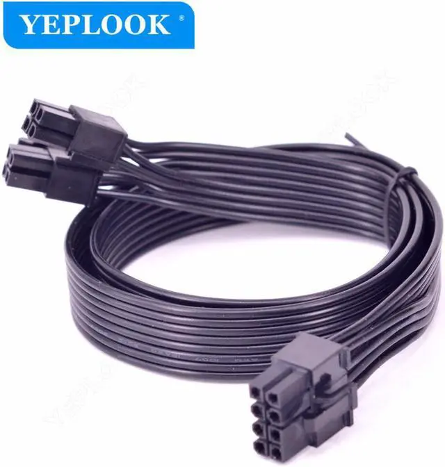Alt view image 5 of 6 - CPU 8Pin to 8Pin (4+4Pin) Power Supply Cable 18AWG 60CM For GIGABYTE P750GM 750W, P850GM 850W, P1000GM 1000W Gold Fully Modular