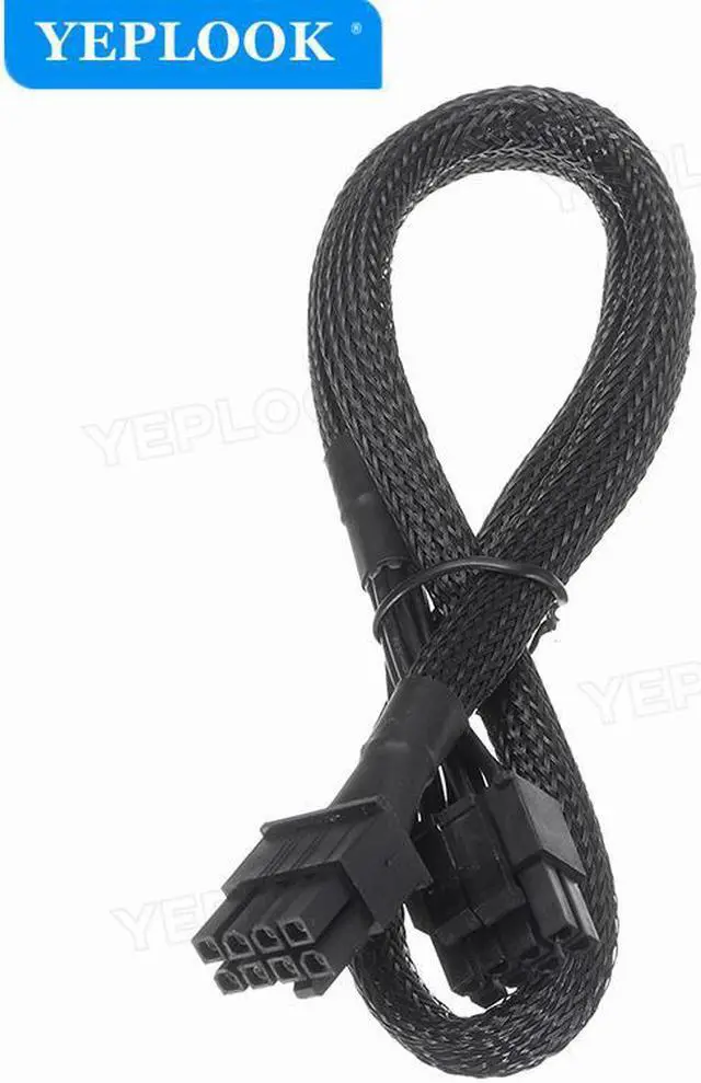 Alt view image 4 of 6 - CPU 8Pin to 8Pin (4+4Pin) Power Supply Cable Sleeved For GIGABYTE AORUS P750W GP-AP750GM, P850W GP-AP850GM Gold Fully Modular