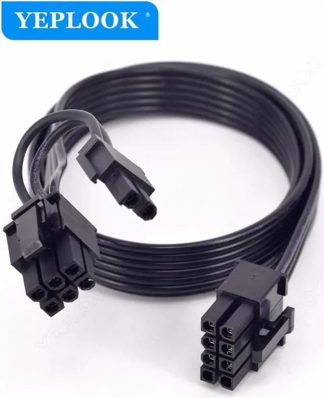 Alt view image 2 of 6 - PCI-e 8Pin to 8Pin 6+2Pin GPU Cable Flat 60cm 18AWG For CoolerMaster MWE GOLD 550W 650W 750W Fully Modular Not for MWE V2 Series