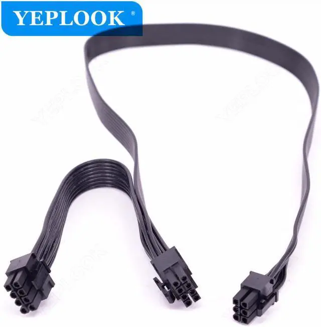 Alt view image 4 of 5 - PCIe 6Pin to Dual 8Pin GPU Cable for CoolerMaster Silent Pro Gold 1200W 900W 800W 700W M2 1500W 1000W 850W M1000 M850 M700 M600