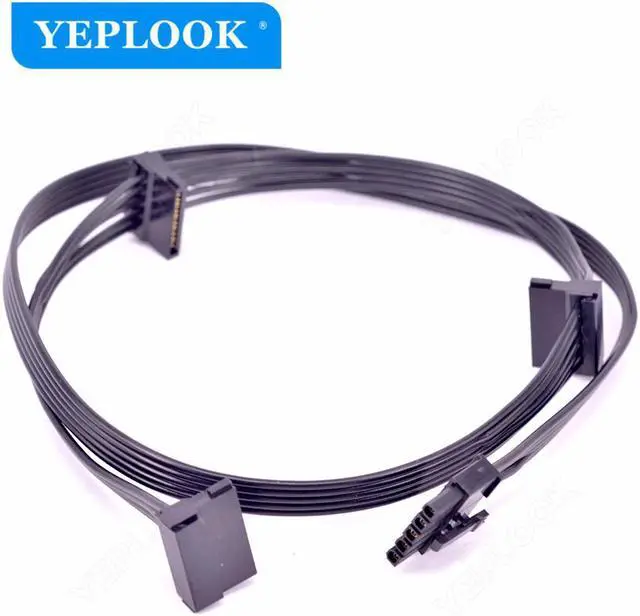 Alt view image 2 of 5 - 5Pin to 3xSATA HDD SSD Power Cable For Cooler Master Silent Pro Gold 1200W 900W 800W 700W M2 1500W 1000W M1000 M850 M700 M600