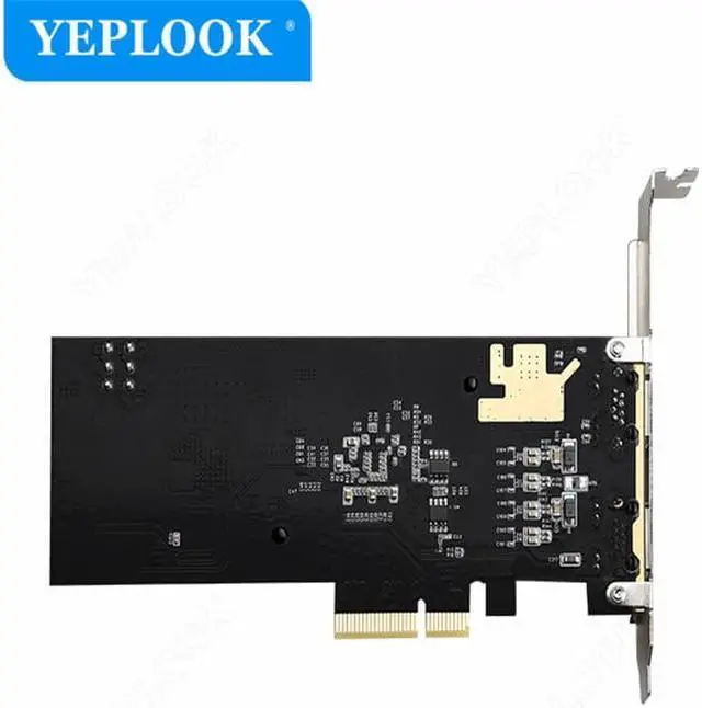 Alt view image 5 of 6 - PCI-E 4x to 2 Ports POE Camera Visual Capture Card 10/100/1000Mbps PCIe Gigabit Network Ethernet Converter Chipset Intel I350AM2