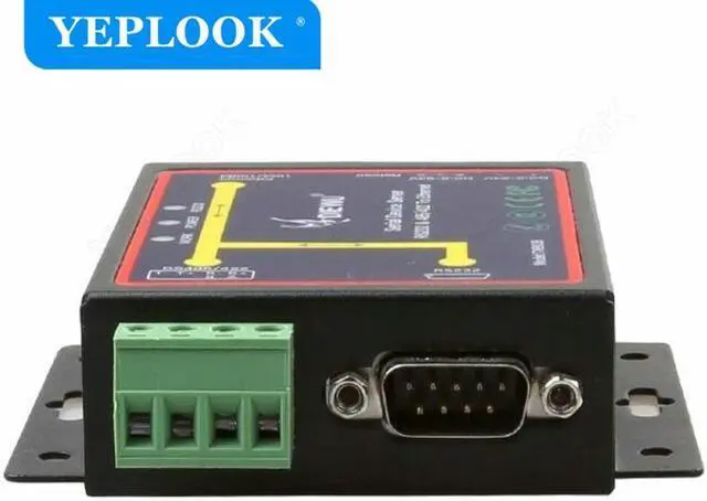 Alt view image 5 of 5 - Ethernet Network Serial Port Converter RJ45 to RS232 RS485 RS422 Industrial Device Server Support TCP/RTU/UDP with Power Cable