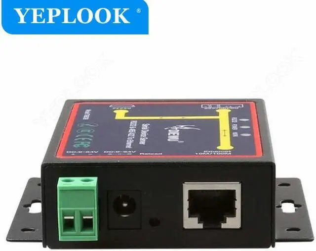 Alt view image 4 of 5 - Ethernet Network Serial Port Converter RJ45 to RS232 RS485 RS422 Industrial Device Server Support TCP/RTU/UDP with Power Cable