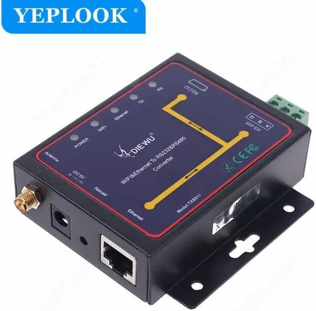 Alt view image 4 of 6 - WiFi RJ45 Ethernet to RS232 RS485 Serial Server Converter 2.4GHz Support WatchDog Modbus Gateway TCP/UDP/HTTP IP P2P Chipset MTK