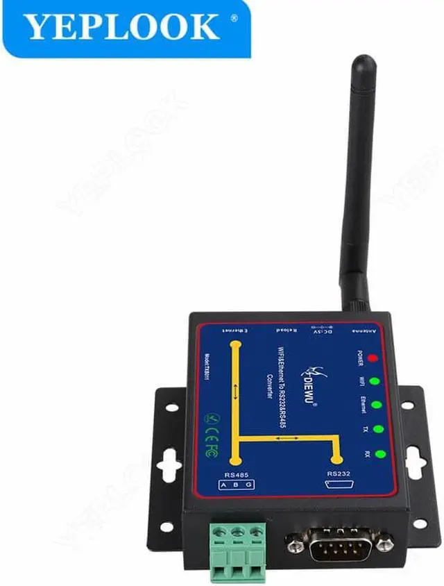Alt view image 3 of 6 - WiFi RJ45 Ethernet to RS232 RS485 Serial Server Converter 2.4GHz Support WatchDog Modbus Gateway TCP/UDP/HTTP IP P2P Chipset MTK