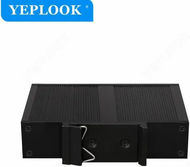 Alt view image 6 of 6 - 5 Ports RJ45 10/100Mbps Industrial Switch, Ethernet Network Switch, Support DC 5V-58V Input, Plug and Play, Lightning Protection
