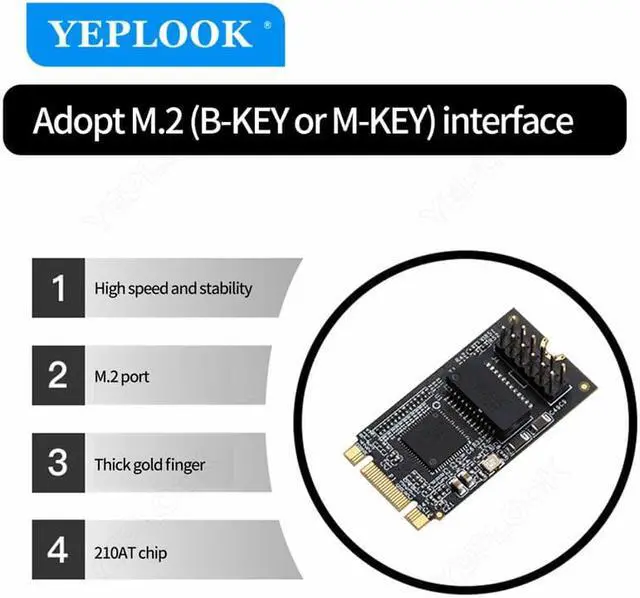 Alt view image 3 of 6 - M.2 to PCIe Gigabit Network Card 1xRJ45 10/100/1000Mbps Fast Ethernet Lan Card Intel 210AT Chipset for Desktop Computer TXA098