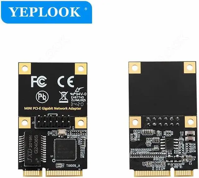 Alt view image 3 of 6 - Mini PCI-E 1x RJ45 10/100/1000Mbps Gigabit High Speed Fast Ethernet Network Card Intel 210AT Chipset Stable for Desktop