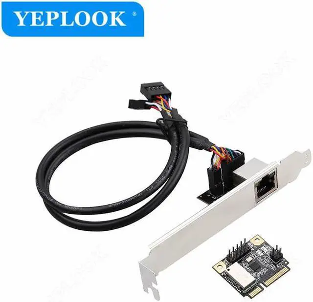 Alt view image 2 of 6 - MINI PCIE 1G Lan Card Gigabit Network Card RJ45 10/100/1000Mbps Fast Ethernet High Speed Realtek RTL8111H Chipset for Desktop PC