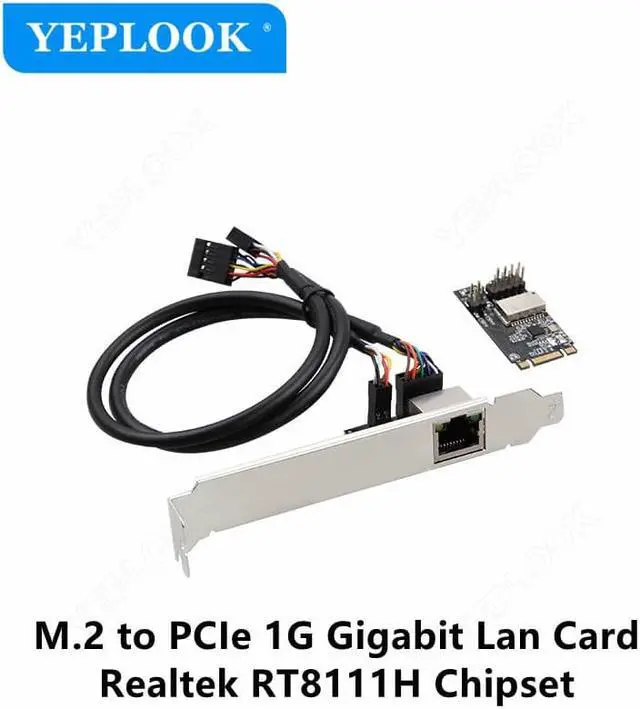 Main image of M.2 to PCIe 1G Lan Card Gigabit Network Card 10/100/1000Mbps RJ45 Fast Ethernet Realtek RT8111H Chipset for Desktop PC TXA082