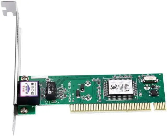 Alt view image 2 of 5 - PCI Network Card 10/100Mbps for Desktop Ethernet Network Converter Controller NIC Chipset RTL8139D TXA001