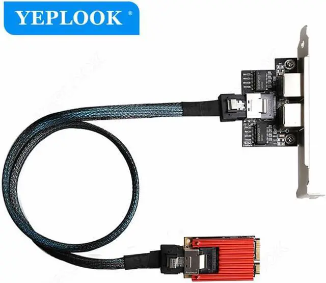 Alt view image 3 of 6 - MINI PCIE 1G LAN Card Dual Port RJ45 Industrial Server 10/100/1000Mbps Gigabit Ethernet Adapter Network Card Chipset Intel I350