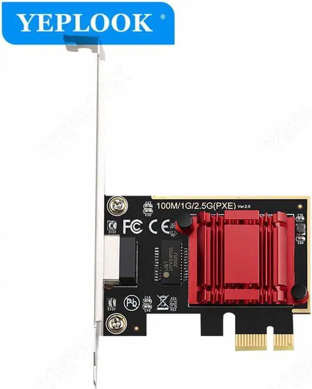 Alt view image 2 of 5 - PCIe Single RJ45 2500Mbps 2.5G Gigabit Desktop PC Game Wifi Card 10/100/1000Mbps Computer Network Adapter RTL8125 Chipset TXA092
