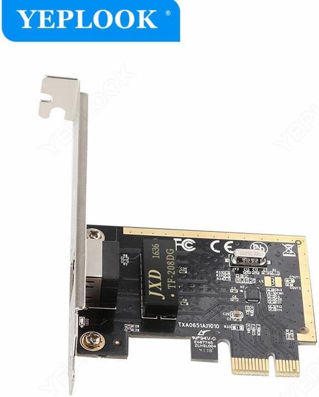 Alt view image 3 of 5 - PCIe 1X RJ45 10/100/1000M 1G Lan Card Gigabit Ethernet Network Card Chipset Realtek RT8111H For Desktop PC Computer TXA065