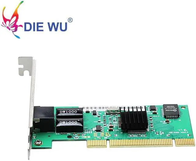 Alt view image 2 of 4 - PCI 10/100/1000mbps 1x RJ45 Port Lan Network Card Chipset RTL8169 Support Wake on & Wake Up Auto Detection & Correction TXA013