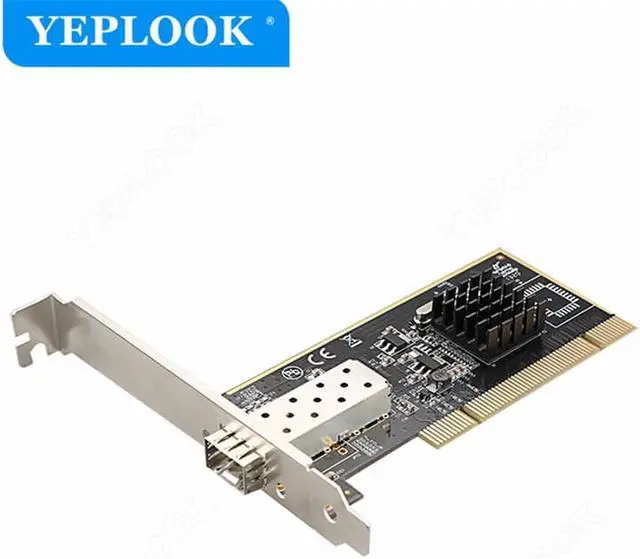 Main image of PCI Gigabit Fiber Network Card 10/100/1000Mbps SFP Port Lan Card Chipset Intel RC82545 for Computer PC Desktop Server TXA087