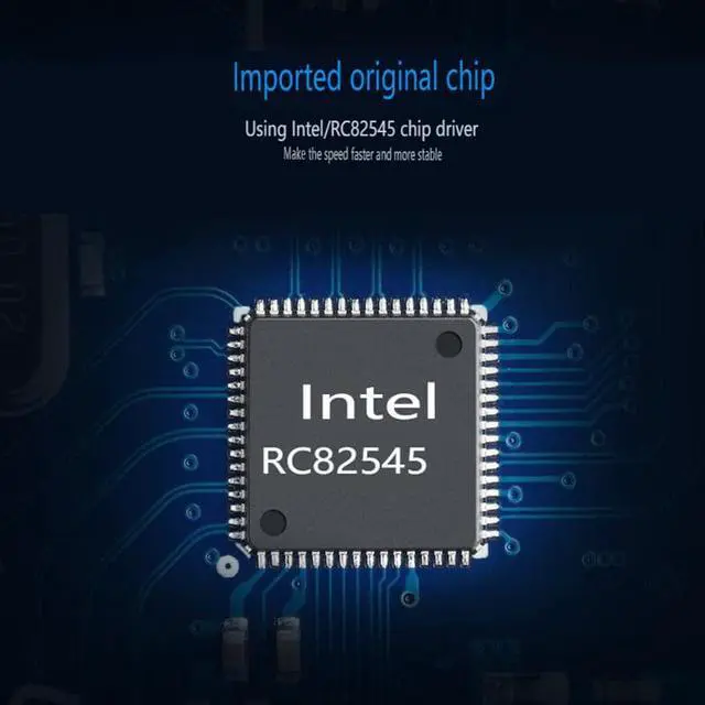 Alt view image 5 of 7 - PCI Gigabit Fiber Network Card 10/100/1000Mbps SFP Port Lan Card Chipset Intel RC82545 for Computer PC Desktop Server TXA087