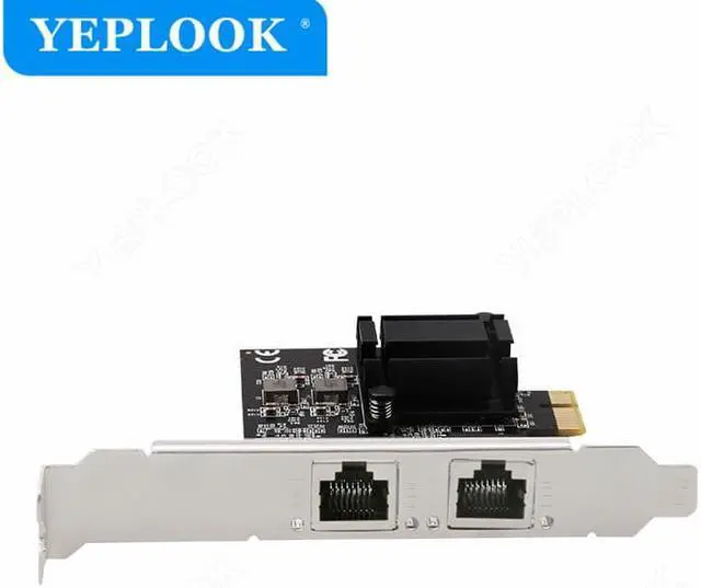 Alt view image 4 of 6 - PCIe 1X 2.5G 2500Mbps Gigabit Ethernet Network Card 2 Port Electrical Interface For Computer Server Dual Chipset RT8125B+ASM1806