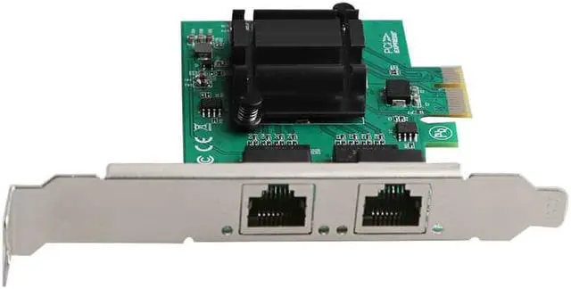 Alt view image 4 of 5 - PCIe x1 Dual RJ45 Gigabit Network Card 10/100/1000Mbps Ethernet Lan Wired Adapter ROS Chipset Intel 82571 for Desktop Server