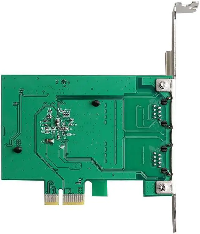 Alt view image 5 of 5 - PCIe x1 Dual RJ45 Gigabit Network Card 10/100/1000Mbps Ethernet Lan Wired Adapter ROS Chipset Intel 82571 for Desktop Server