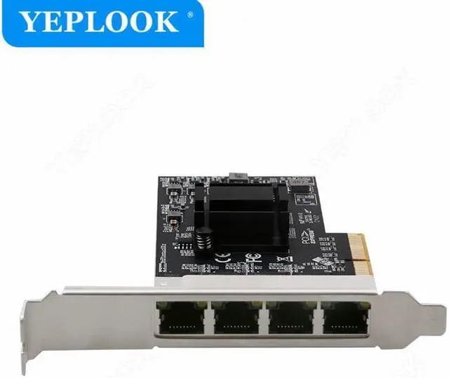 Alt view image 4 of 6 - PCIe X4 4 Ports RJ45 10/100/1000Mbps/2.5G Network Card Gigabit Ethernet Card Chipset RTL8125BG For Server Desktop Computer