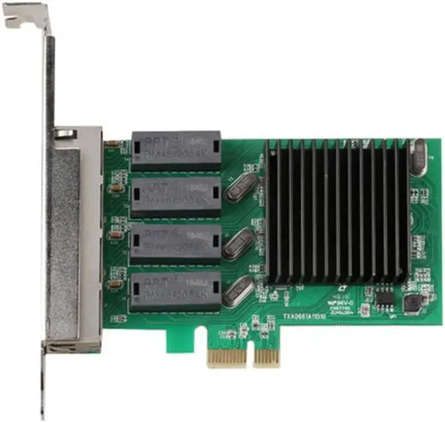 Alt view image 3 of 8 - PCIe X1 4 Port RJ45 Gigabit Ethernet Network Card 10/100/1000Mbps Server Desktop Game Adapter LAN Controller Chipset RTL8111H