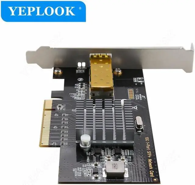 Alt view image 4 of 5 - PCIe 2.0 8X 10Gbps 10000Mbps 10 Gigabit Fiber Network Adapter Lan Card SFP+ Module Intel 82599 Chipset for Server Workstation