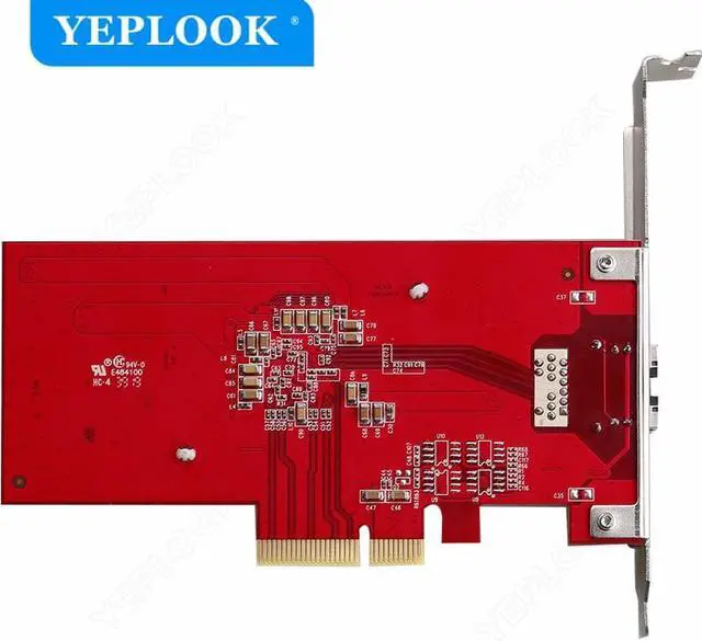 Alt view image 6 of 6 - PCIe 3.0 4X Single Electrical Port RJ45 10000Mbps 10G/5G/2.5G/1G Optical Fiber Server Network Card Lan Adapter Chipset AQC107