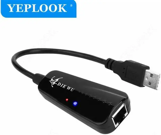 Alt view image 2 of 7 - USB 2.0 to RJ45 10/100Mpbs Network Card Ethernet Lan Wired Adapter For Laptop Desktop TV Box Android TV Chipset Realtek 8152