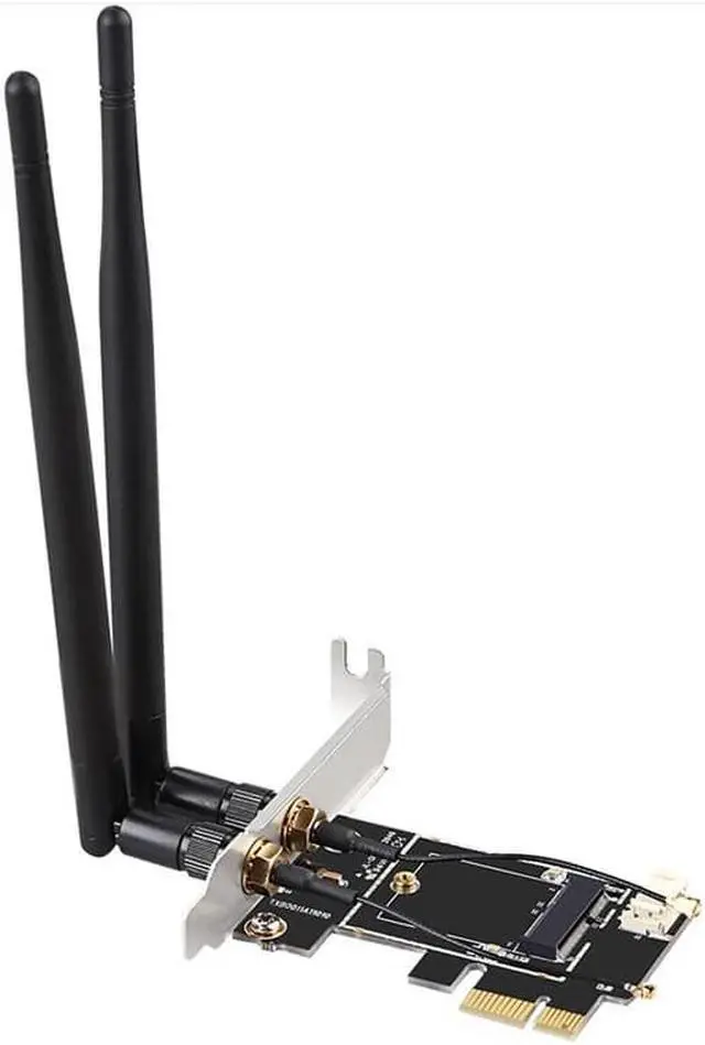 Alt view image 3 of 6 - M.2 to PCIe 1x Desktop Wifi Adapter Card for Wifi Card AX210 AX200 AC9260 8265 8260 7265 7260 1535 QCNFA344 Free Bluetooth Cable