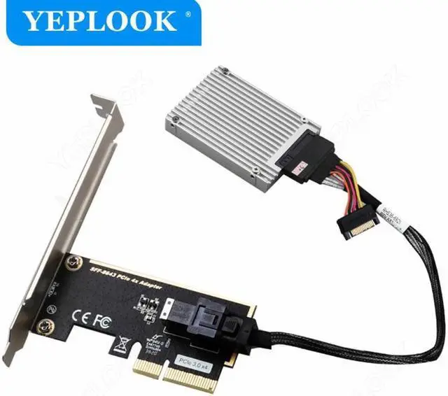 Alt view image 5 of 6 - SFF-8643 PCIe 3.0 4X to U.2 Adapter Single Port for NVMe 2.5'' SSD Converter Hard Disk Desktop PC Expansion Card Driver Free