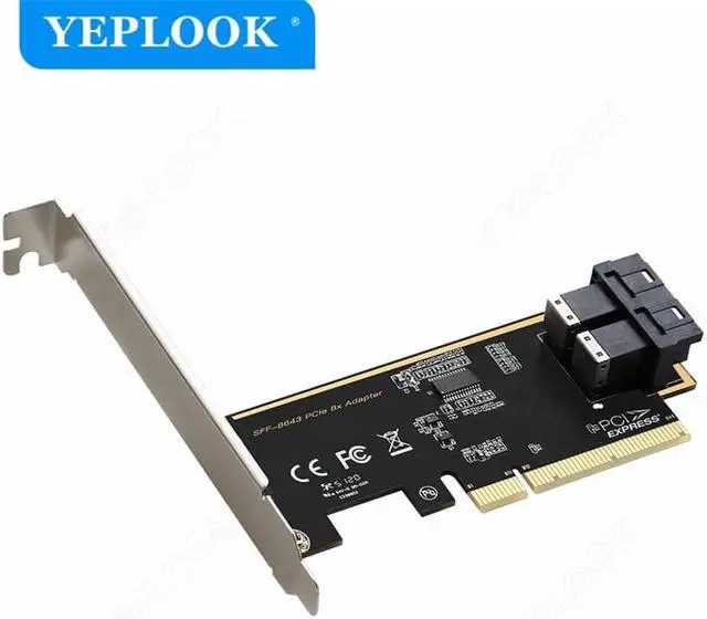 Main image of PCIe 3.0 4X to 2 Ports U.2 SFF-8643 Adapter for NVMe 2.5'' SSD Converter Hard Disk Desktop PC Expansion Card Driver Free