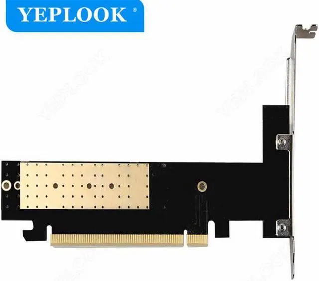 Alt view image 5 of 5 - M.2 NVMe SSD NGFF to PCIe X16 adapter M Key Interface Card Suppor PCI Express 3.0 For 2230 2242 2260 2280 Size