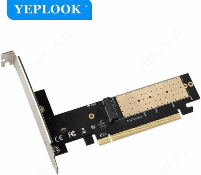 Alt view image 3 of 5 - M.2 NVMe SSD NGFF to PCIe X16 adapter M Key Interface Card Suppor PCI Express 3.0 For 2230 2242 2260 2280 Size