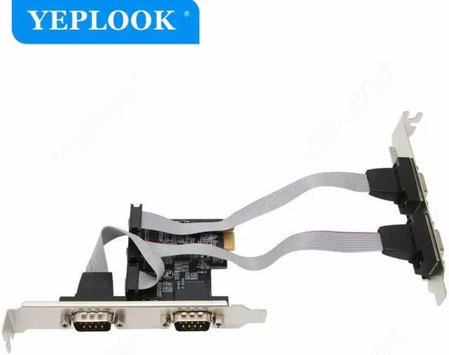 Alt view image 2 of 8 - PCIe to 4 Ports DB9 RS232 COM Serial Port I/O PCI-E X1 Riser Card Expansion Adapter Chipset ASIX/AX9900 for Desktop PC Computer