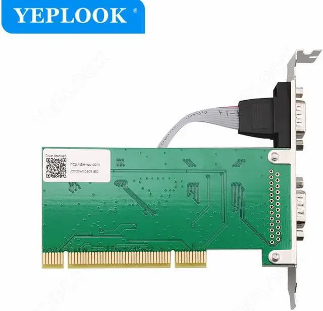 Alt view image 4 of 6 - PCI to 2 Serial Port RS232 RS-232 DB9 COM Expansion Card Riser Card Adapter Converter Chipset TXIC/TX382A for Desktop Computer