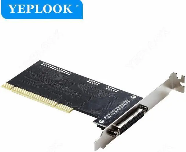 Alt view image 6 of 6 - 1 Port DB25 25Pin Parallel Port LPT Printer Expansion Card PCI to DB25 Adapter Controller Riser Card Chipset AX9865 for Desktop
