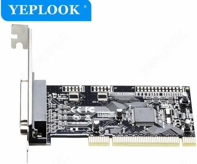 Alt view image 3 of 6 - 1 Port DB25 25Pin Parallel Port LPT Printer Expansion Card PCI to DB25 Adapter Controller Riser Card Chipset AX9865 for Desktop