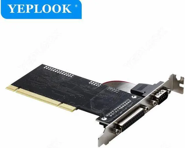Alt view image 4 of 4 - PCI to 1x Serial Port + 1x Parallel Port PCI Single Port DB9+DB25 RS232 COM Expansion Card Riser Card Adapter Chip ASIX/AX9865
